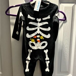 NWT Carter's Just One You Baby Skeleton Sleep N' Play Set